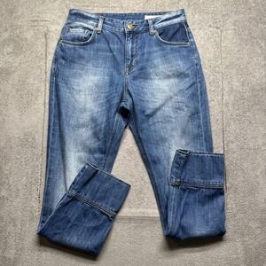 Y2K Sass & Bide Distressed Denim Jeans Blue Grunge Indie Sleaze Low Rise 24